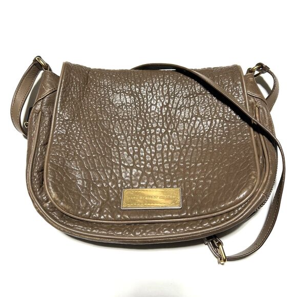 MARC BY MARC JACOBS WASHED UP NASH CROSSBODY BAG FLAP HANDBAG BROWN EARTH - Picture 1 of 8